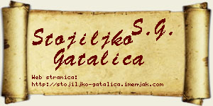 Stojiljko Gatalica vizit kartica